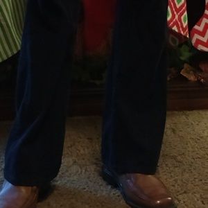 Mens Levi Black Bell-bottoms and Green Bell-bottom